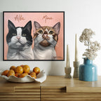 Cuadro para 2 Mascotas