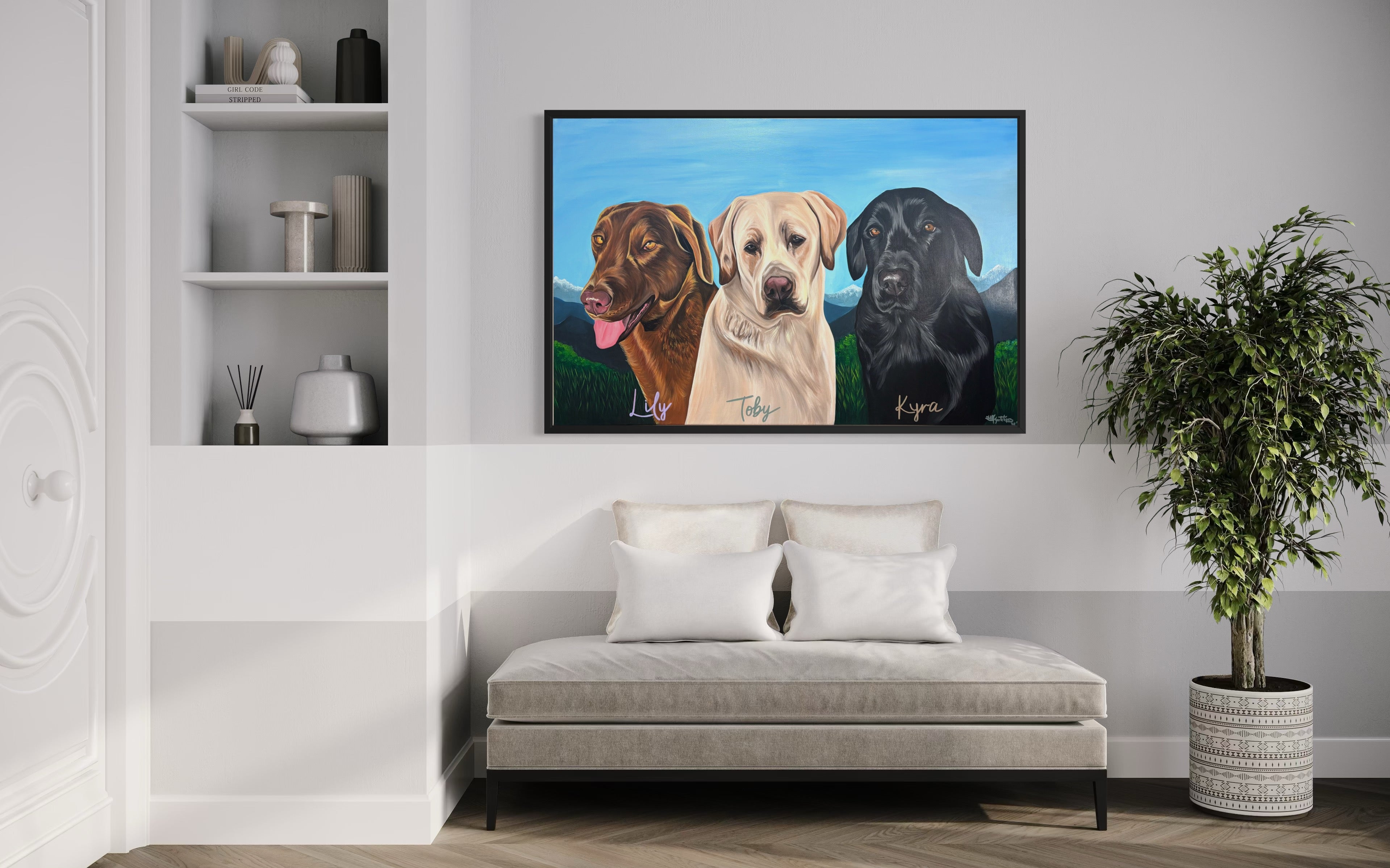 Cuadro para 3 Mascotas