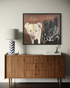 Cuadro para 2 Mascotas